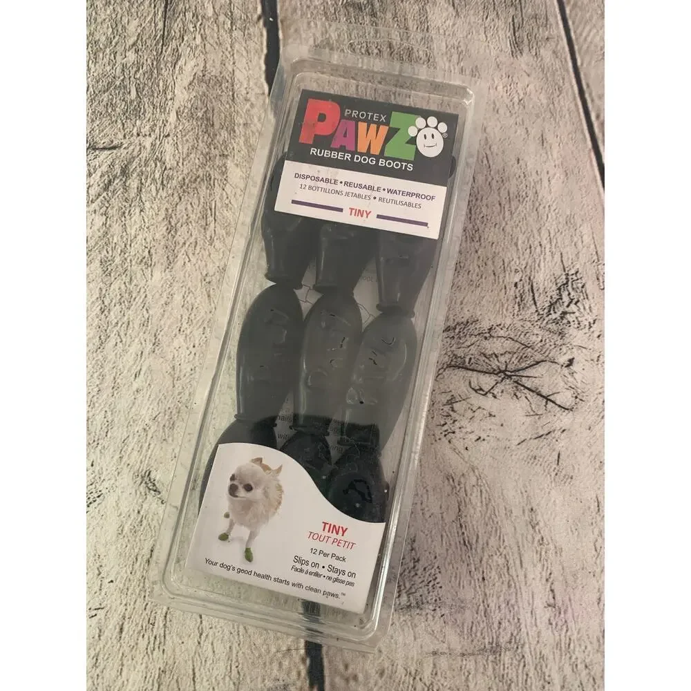 PROTEX PAWZ Rubber Dog Boots / Size: Tiny